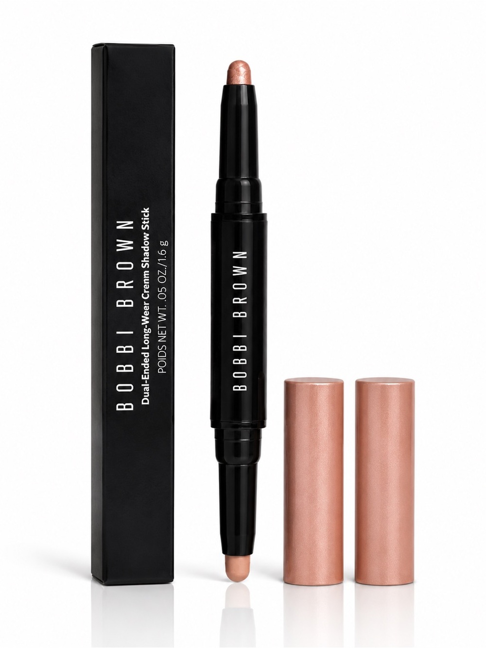 Bobbi Brown Dual Ended Cream Shadow Stick Pink Copper Cashew NIB Rare